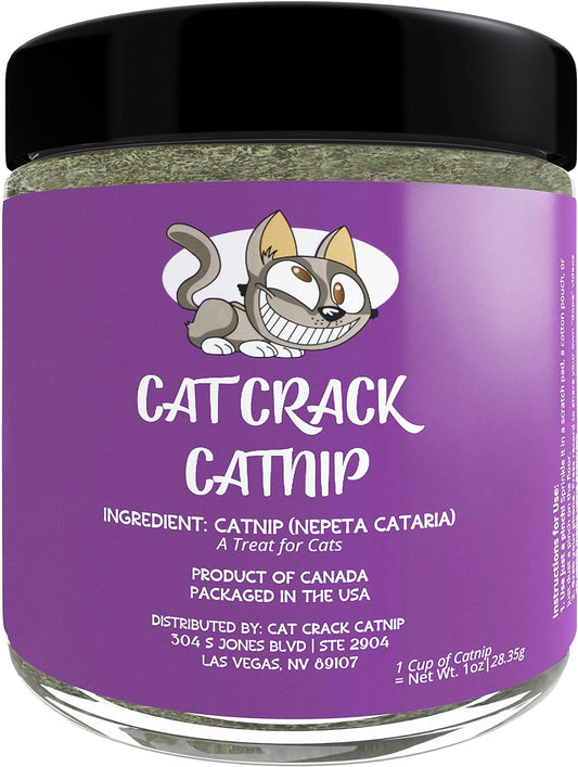 Catnip, Zoomie-Inducing Cat Nip Blend, North American Made & 100% Natural, Safe & Non-Addictive Catnip Treats Used to Supplement Catnip Toys, Catnip Spray, & Cat Accessories (1 Cup)