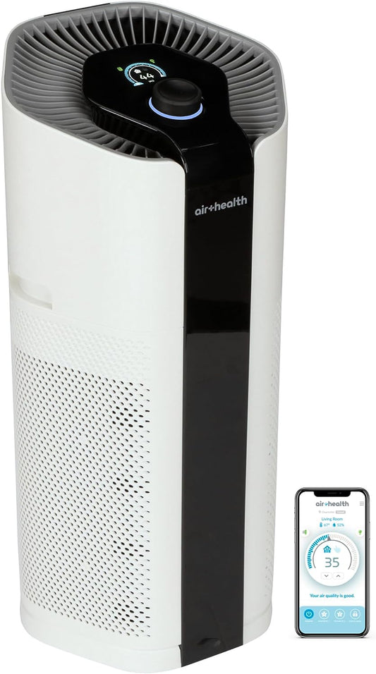 Air Health Skye 5 Stage Air Purifier, Features Ultraviolet Light (UVC), H13 True Hepa, Carbon, PCO, Smart Wifi, Auto Mode, Quiet, Removes 99.97% of Particles, Smoke, Mold, Pet Dander, Dust, Odors